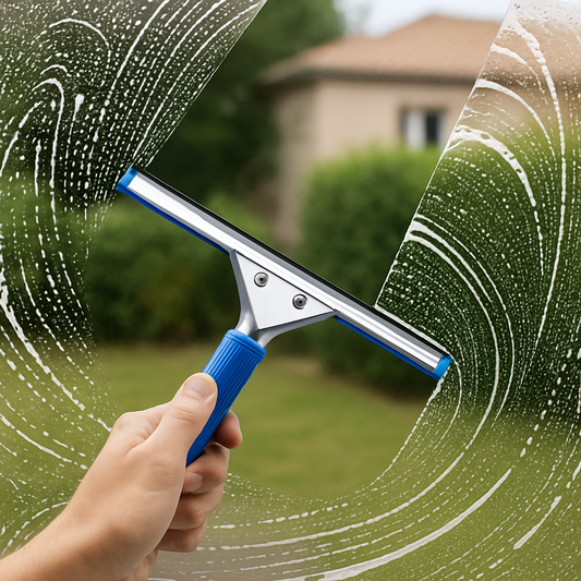 Raclette de Nettoyage pour Vitres – Manche Ergonomique, Anti-Traces